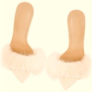 Stiletto open toe pumps